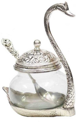 Rci Handicrafts Aluminium Decorative Platter(Silver)