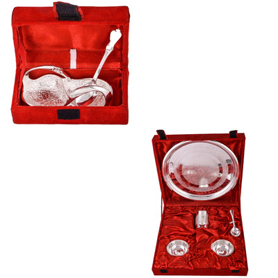 

G S Museum Mini Duck Tray with Spoon and Small Thali Set Bowl Spoon Tray Serving Set