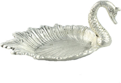 

Sarvsiddhi Aluminium Decorative Platter(Silver)