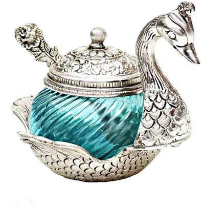 

Rci Handicrafts Aluminium Decorative Platter(Silver)