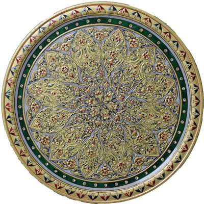 

Crafticia Stoneware Decorative Platter(Multicolor)