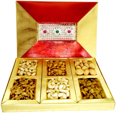 

Shree Sai Festival Dry Fruits Box Gift Set Paper Mache Decorative Platter(Multicolor)