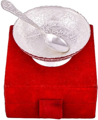 

Raj Laxmi Silver Plated Decorative Platter(Multicolor, Pack of 2)