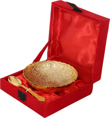 10% OFF on Rajrang Brass Decorative Platter(Gold, Pack of 2)