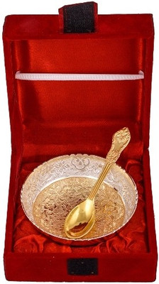 

Raj Laxmi Silver Plated Decorative Platter(Multicolor, Pack of 2)