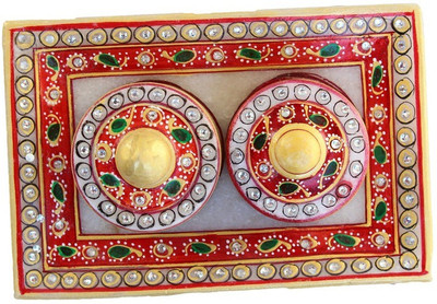 

Crafticia Stoneware Decorative Platter(Multicolor, Pack of 3)