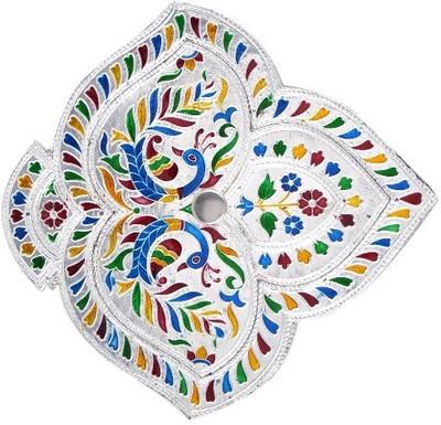

Raj Laxmi Wooden Decorative Platter(Multicolor)