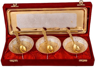 

Raj Laxmi Silver Plated Decorative Platter(Multicolor, Pack of 7)