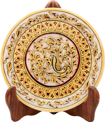 

Santosh Art Collection Stoneware Decorative Platter(Multicolor, Pack of 2)