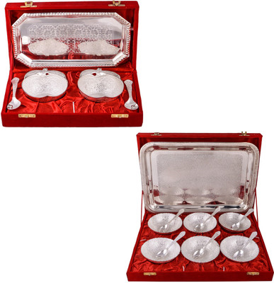 

G S Museum 2 Appel Bowl With Spoon and Tray and 6 Mor Bowl with Spoon and Tray Bowl Spoon Tray Serving Set