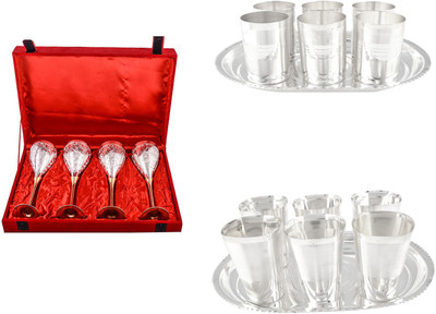 

G S Museum Pack of 18 Dinner Set(Silver Plated)