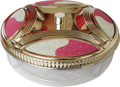 

Golddust Season's Designer Dry fruit serving tray Plastic Decorative Platter(Silver)