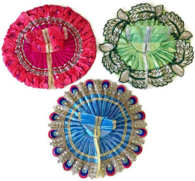 

NG Handicrafts Laddu Gopal (No.4) Dress(Cotton, Silk)