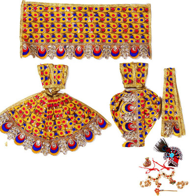 

Creativity Centre Radha, Krishna Dress(Silk)