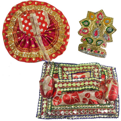 

CraftEra Mukut(Crown) Deity Ornament(Laddu Gopal)