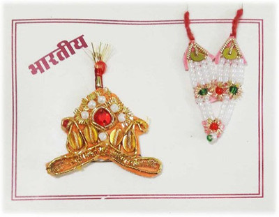 

CraftEra Necklace, Mukut(Crown) Deity Ornament(Krishna)