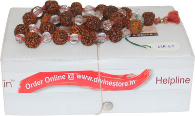 

Divine Store Mala Deity Ornament(Rudraksha Sphatik Mala)