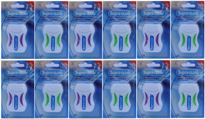 

Supraclean Waxed Dental Floss(5000 cm, Pack of 12)