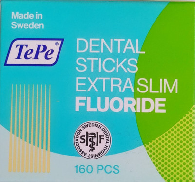 

TePe Dental Stick- XSlim with Floride(5 cm, Pack of 160)