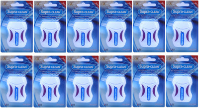 Supraclean Waxed Dental Floss(5000 cm, Pack of 12)