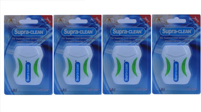 

Supraclean Waxed Dental Floss(5000 cm, Pack of 4)