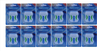 

Supraclean Waxed Dental Floss(5000 cm, Pack of 12)