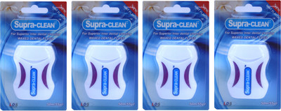 

Supraclean Waxed Dental Floss(5000 cm, Pack of 4)