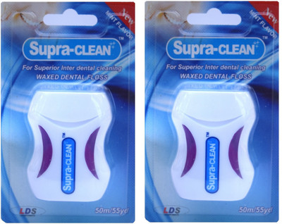 

LDS Supra Clean Waxed Dental Floss(5000 cm, Pack of 2)