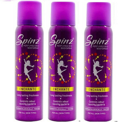 

Spinz rhythm Body Spray - For Women(450 ml, Pack of 3)