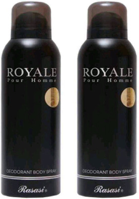

Rasasi royale Deodorant Spray - For Men(300 ml, Pack of 2)