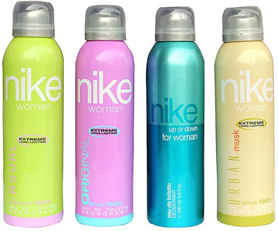 

Nike Casual Original Upor Down Urban Musk Body Spray - For Women(800 ml, Pack of 4)