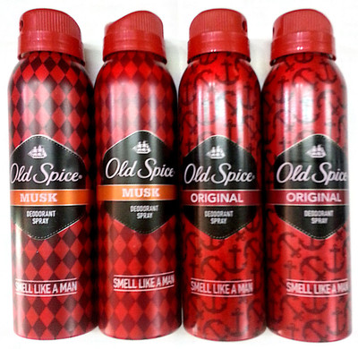 

Old Spice deodorant Body Spray - For Men(600 ml, Pack of 4)