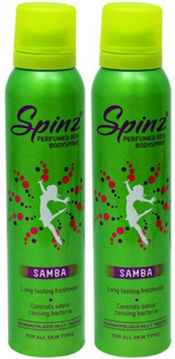 

Spinz Samba Deodorant Spray (Pack of 2) Body Mist - For Women(300 ml, Pack of 2)