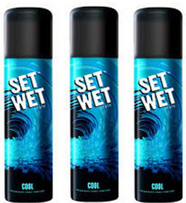

Set Wet sw312 Cool Deodorant Spray - For Men(150 ml, Pack of 3)