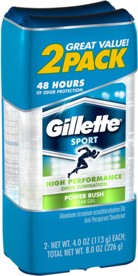 

Gillette Sport Power Rush Pack of 2 Deodorant Gel - For Men(226 g, Pack of 2)