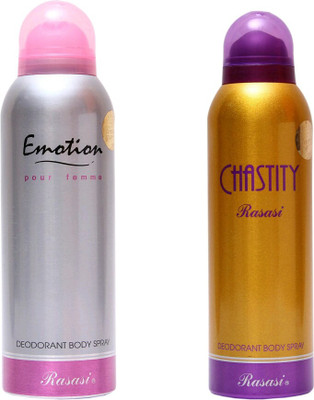 

Rasasi chastity,emotion Deodorant Spray - For Women(200 ml)