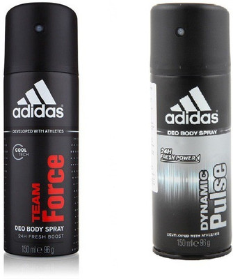 

ADIDAS team force, pulse Deodorant Spray - For Men & Women(300 ml, Pack of 2)