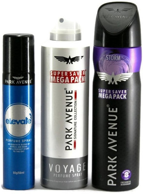 

Park Avenue Voyage, Elevate & Storm Deodorant Spray - For Men(498 ml)