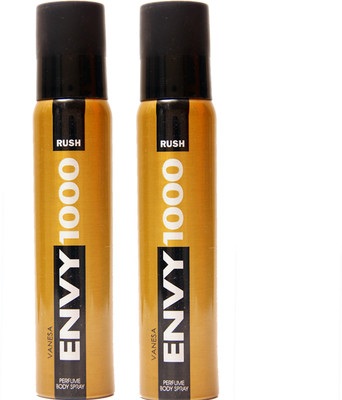 

Envy 1000 2 RUSH DEO Deodorant Spray - For Men & Women(230 g, Pack of 2)
