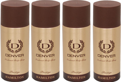 

Denver 4 Prestige Deodorant Spray - For Men(400 ml, Pack of 4)