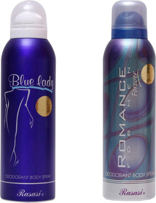 

Rasasi blue lady,romance Deodorant Spray - For Men & Women(300 ml)