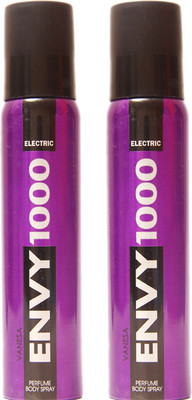 

Envy 1000 2 ELECTRIC DEO Deodorant Spray - For Men & Women(230 g, Pack of 2)