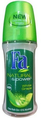 

Fa Natural & Power Wite Grape Deodorant Roll-on - For Men & Women(50 ml)