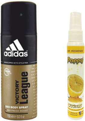 

ADIDAS Adidas Victory League Deo + Poppy Spray Freshener Citrus Free Deodorant Spray - For Men & Women(150 ml)