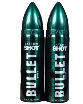 LAYERR SHOT BULLET BRUST Perfume Body Spray - For Men & Women(240 ml, Pack of 2)