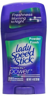 

Lady Speedy Stick Invisble dry powder Fresh 24 h Protection Antiperspirant Deodorant Gel - For Women(36.9 g)