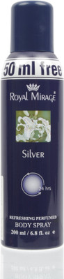 

Royal Mirage Silver Deodorant Spray - For Women(200 ml)