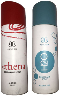 

Arochem Ethena + H2O Deodorant Spray - For Men & Women(400 ml)