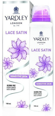 

Yardley London Lace Satin Sensitive Skin Alcohol Free Deodorant Spray - For Women(150 ml)