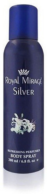 

Royal Mirage Silver Deodorant Spray - For Men(200 ml)